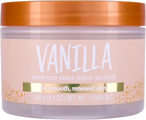 Tree Hut Vanilyalı Çırpılmış Shea Vücut Yağı | Uzun Ömürlü Nemlendirme Cildin Yumuşak ve Nemli Hissetmesini Sağlar | Hafif | Besleyici Temel Vücut Bakımı | 8 oz.