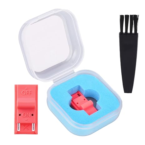 RCM Jig Clip Compatible with Switch Console, Plastic RCM Loader Jig Short Circuit Tool with Dust Cleaning Brush for Video Game Console Recovery Accessories