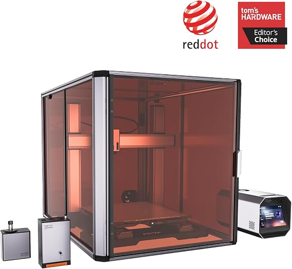 Snapmaker Artisan Premium 3 in 1 3D Printer with Enclosure,Dual Extrusion Printing,40W Laser Engraver&200W CNC Carving,Large Printing Size 400x400x400mm, Quick-Swap Modular Design