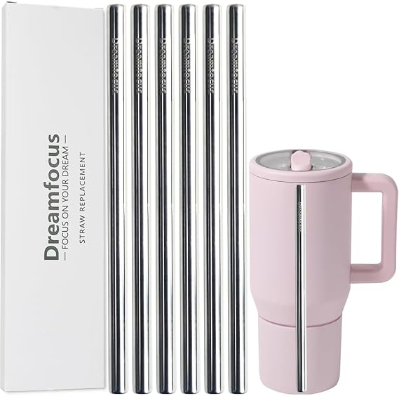 Dreamfocus Metal Straw Replacement Stainless Steel for HydroJug Traveler 20 oz