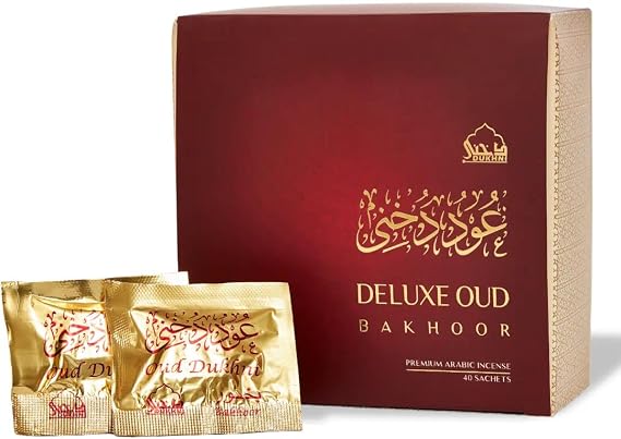 Dukhni Deluxe Oud Bakhoor | 40pc Luxurious Agarwood Incense | Islamic Gifts