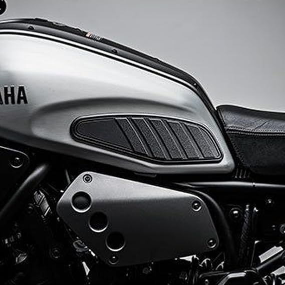 Motorcycle Tank Protector, Non-Slip Gas Tank Pad Sticker Set, Black Rubber Protection for Yamaha XSR700 2018-2025, Vehicle Specific Fit