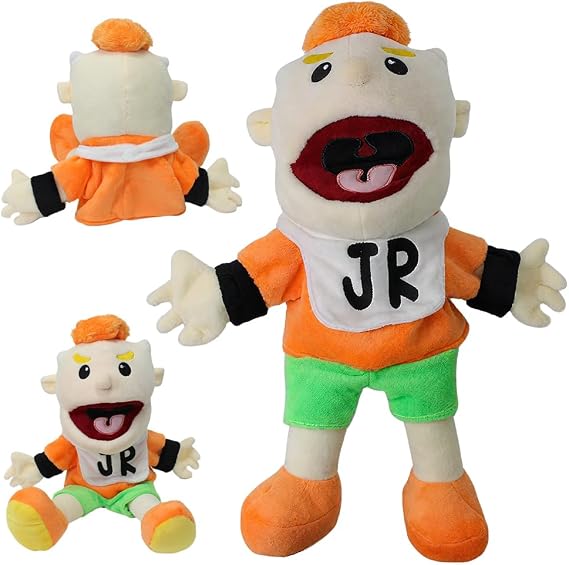 40cm Jeffy Hand Puppet, Jeffy Puppet Plush Toy Doll, Classmates JR Hand Puppet Toys to Role Play Cute Cartoon Puppets, Funny Puppet's Toy for Party Role-Playing (Junior)
