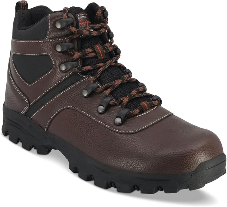Weatherproof Vintage Men's Hiker Faux Leather Boots Shoes Brown Size 9M