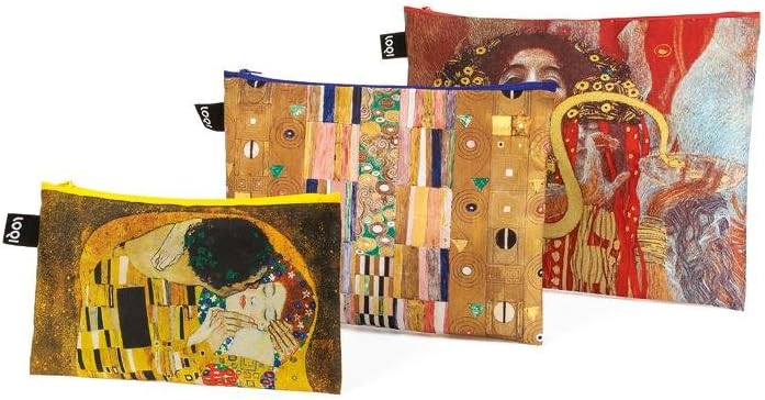 LOQI ZP.MU.KL Museum Klimt Zip Pockets (Pack of 3)