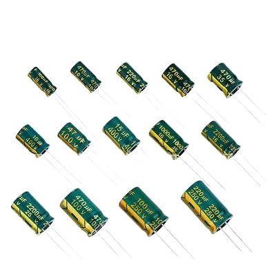 6.3V 16V 25V 35V 50V 100V 200V 400V 450V High Frequency Low ESR Aluminum Capacitor 6.3 10 22 47 100 220 330 470 680 820 1000 uf400V 15UF 20PCS
