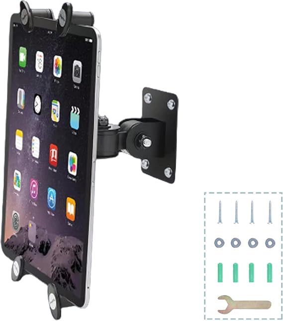 Tablet Wall Mount, Black, 7 to 13 inch | Suitable for Tablet PCs, Homes, Classrooms, Medical Places, Business