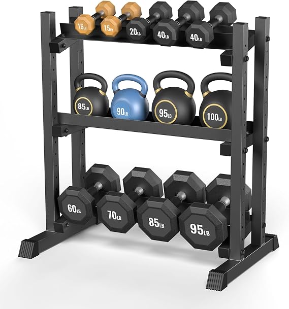 Dumbbell Rack Stand Only, Heavy-Duty, Height & Angle Adjustable