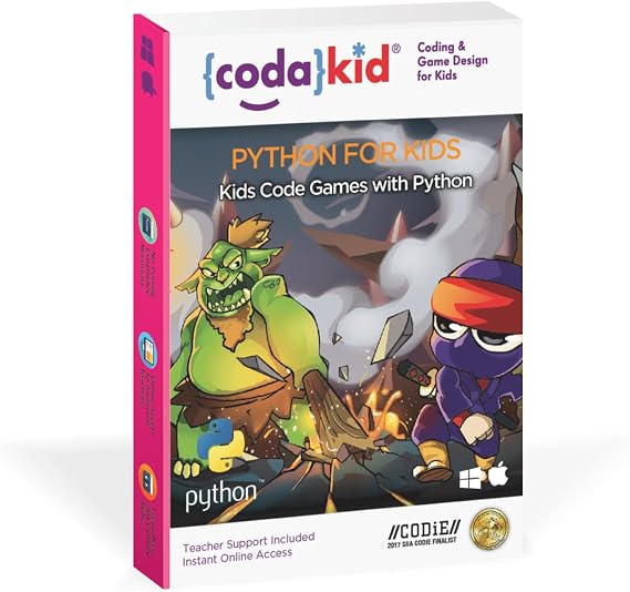 CodaKid Python Coding Box for Kids - Game Development & Computer Programming, Ages 10+ Includes 12 Months Access & Online Mentor Support