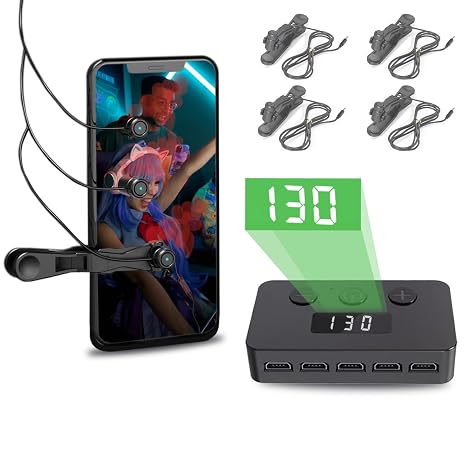 Auto Clicker for iPhone iPad, Simulated Finger Continuous Clicking, Phone Screen Device Speed Clicker for Android IOS, Adjustable Automatic Physical Tapper,Suitable for Games, Live Broadcasts, Reward Tasks(1 Second Fastest 30 Times)