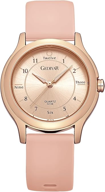 Waterproof Women's Nursing Wrist Watch, Easy Read Dial, Rubber Silicone Band Analog Quartz Casual Fashion Sport Watch Gift for Nurse Ladies Teachers Students