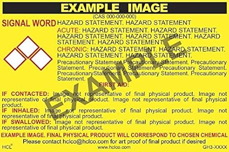 10% Buffered Formalin Solution GHS Label - 2" x 3" (Pack of 25)