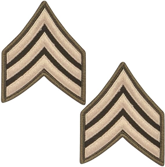Army AGSU SGT. E-5 Cloth Rank - Male