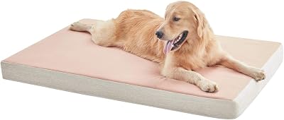 BDEUS Orthopedic Waterproof Dog Bed Gel-Infused Memory Foam Pet Bed for Large and Small Dogs, Plush Dog Bed Mattress for Joint Relief, Removable, Machine Washable Cover, Dog Bed & Cat Bed
