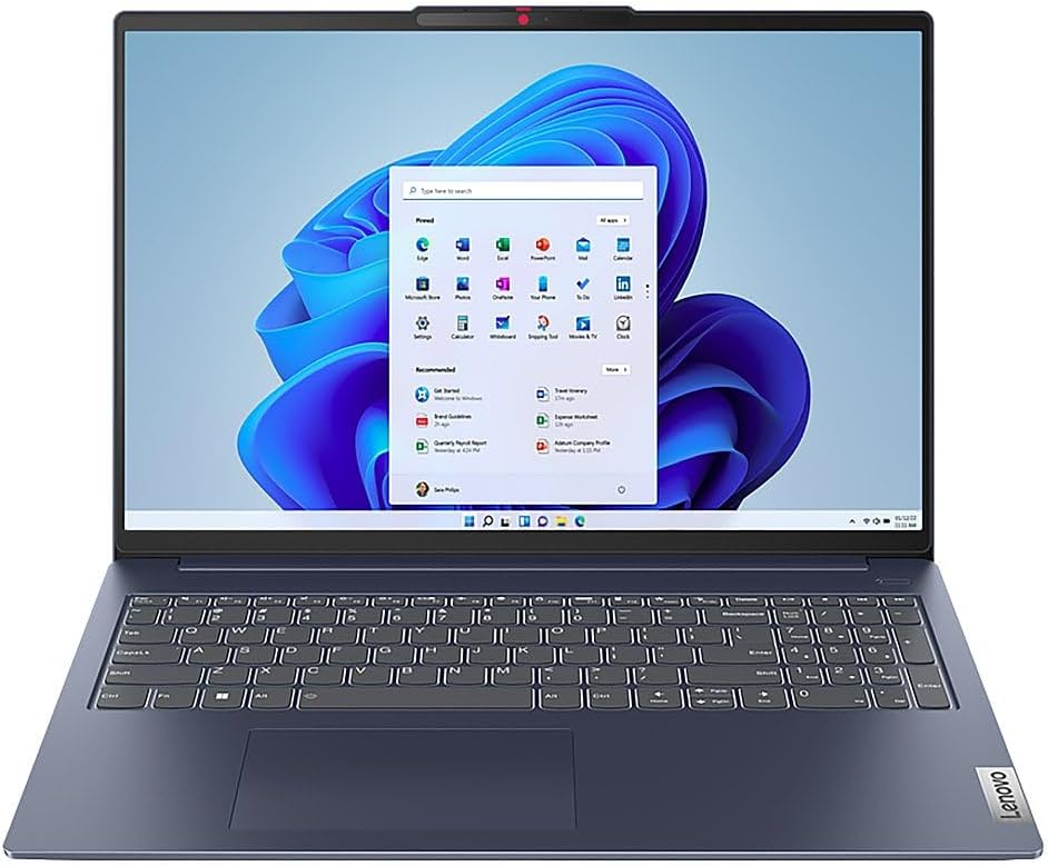 Lenovo IdeaPad Slim 5 Laptop, AMD 8-Core Ryzen 7 7730U, 16 WUXGA IPS Touchscreen, AMD Radeon Graphics, 16GB LPDDR4 512GB SSD, Backlit Keyboard, Fingerprint, Type-C, Wi-Fi 6, Win10 Home