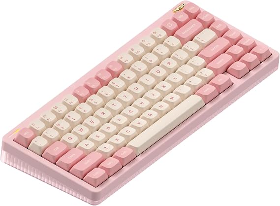 nuphy Halo75 V2 Mechanical Gaming Keyboard 75% Wireless Hot-Swap Keyboard 83 Keys RGB Keyboard with Backlight Supports Bluetooth/2.4GHz/USB-C (Pink Mint (37gf))