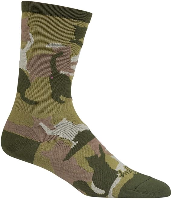 SockGuy, Men's Crew Cuff Socks - Large/X-Large, Catmo