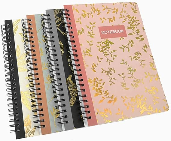 ALIMITOPIA Spiral Notebook Journal,Wirebound Ruled Sketch Book NotePad Diary Memo Planner,A5 Size(8.3X5.7) & 80 sheets (Leaf)