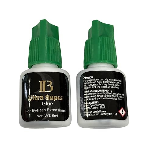 Lava Lash 1 PCS Eyelash Extensions Ibeauty Ultra Super Glue 5ml, Semi-Permanent Eyelash Extension Glue, 1-2 Sec Drying Time, Keep 5-6 Weeks