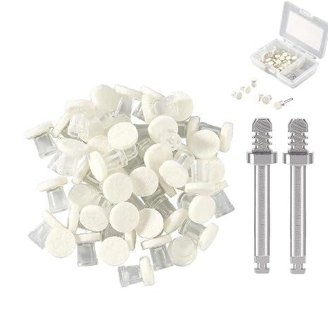 Dental Super Buff Discs Kit 52/pk Snap-On Dental Polishing Discs & Mandrels Paste Impregnated Discs