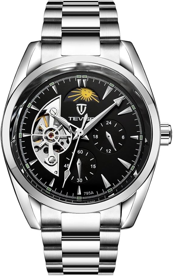 TEVISE Multi-Functional Business Casual Steel Strap Men's Watch Waterproof Mechanical Watch
