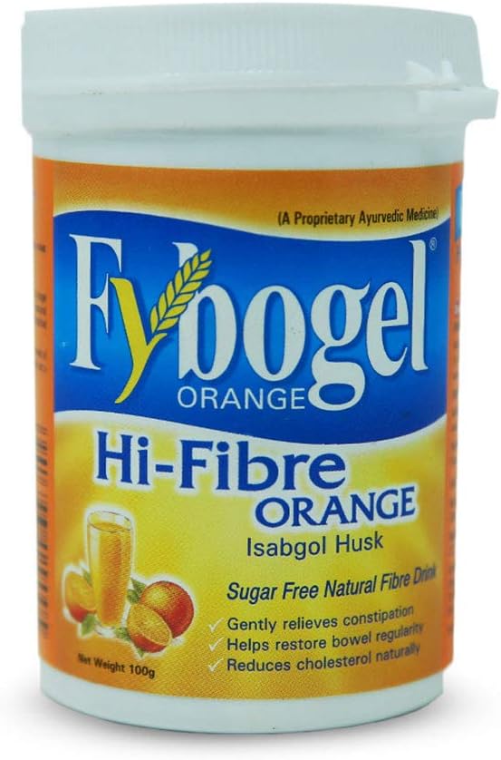 Fybogel Orange Hi-Fibre Orange Isabgol Husk 100 gm. Gently Releives Constiaption