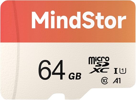 64GB Micro SDXC Memory Card, 90MB/s Read, U1, A1, with Adapter