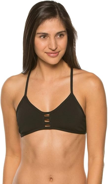 JOLYN Tomcat Tie-Back Athletic Bikini Top for Competitive Swimming, Lifeguarding, Full Coverage Women's Swimsuit Top
