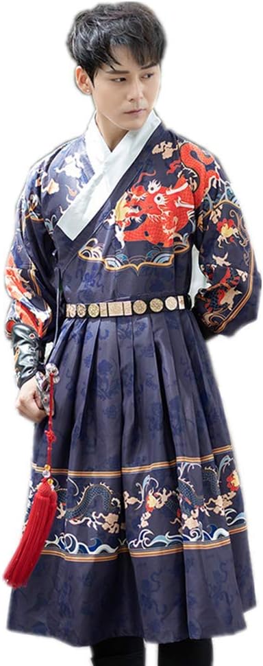 Men's Chinese Style Costume Traditional Ethnic Clothes Dress Ancient Cosplay Outfits