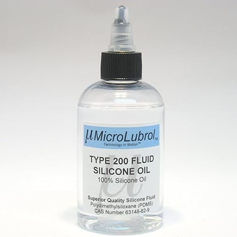 200 Fluid Pure Silicone Oil Polydimethylsiloxane (PDMS) 100 centistokes (CST) Viscosity, 4oz Bottle