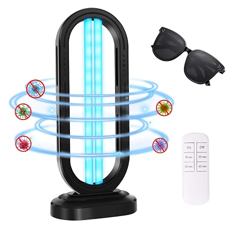 Feefir UV Light Sanitizer,4-Speed Timing and Remote Control