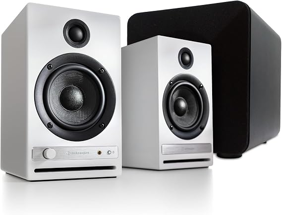 Audioengine HD4 Powered Bookshelf Speakers Bluetooth 5.3 aptX Adaptive,