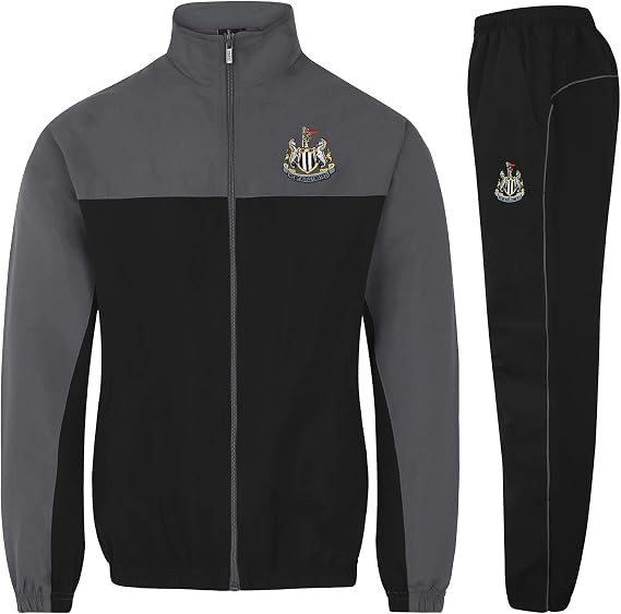 Newcastle United FC Official Soccer Gift Boys Jacket & Pants Tracksuit Set