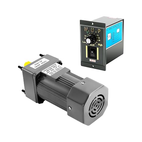 Electric Motor AC 90 W 5 K Gear Motor with Speed Controller Single-Phase Motor for Machines and Production Lines Disk Size (DxH) 34 x 4 mm