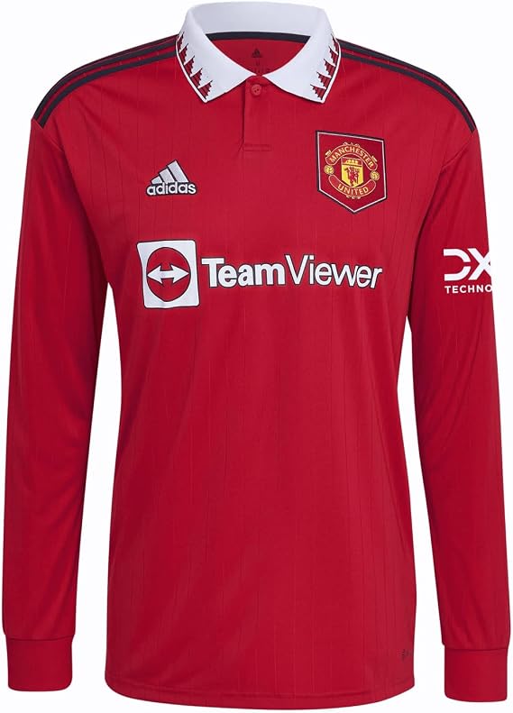 adidas Men's Manchester United Long Sleeve Home Jersey