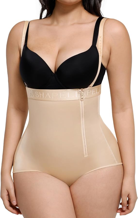 SHAPELLX Adjustable Straps High Waist Tummy Control Shapewear Panties