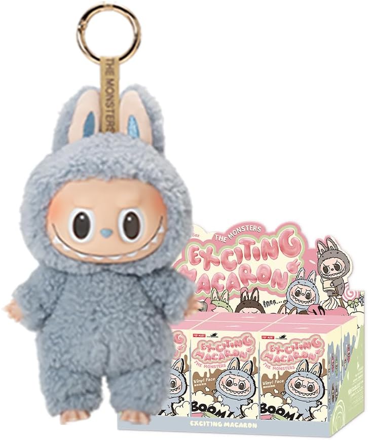 POPMART THE MONSTERS Exciting Macaron Plush SeriesAssortment Box Pop Mart Gacha Gacha Blind Box Figure Plastic Model Premium Toy PVC Vinyl Figure Original Character Birthday Present