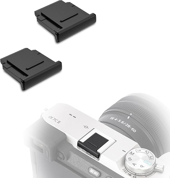 JJC 2 PCS Camera Hot Shoe Cover Cap for Sony A7IV A7III A6100 A6000 ZV1 A7C