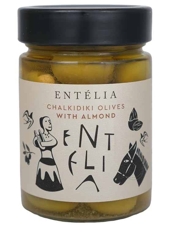 Entelia Chalkidiki Olives with Almonds