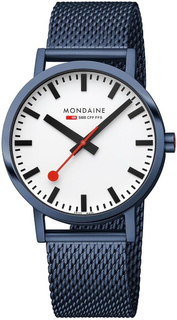 Mondaine Classic Collection Watch, Unisew, Mens and Womens Watches - Official Swiss Railways Wristwatch, Made in Switzerland