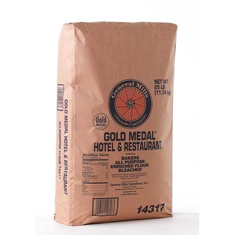 Gold Medal Hotel and Restaurant Flour, 25 Pound - 2 per case.