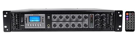 Rockville RCS350-6 350W 6-Zone Stereo 70V Commercial Amplifier Bluetooth
