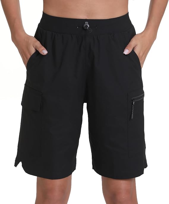 Women's Hiking Cargo Shorts Lightweight with 4 Pockets