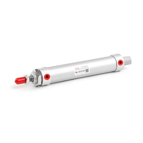 SNS Pneumatic 25mm Bore 100mm Stroke NPT1/8 Aluminum Alloy Mini Air Cylinder Double Action MAL25x100