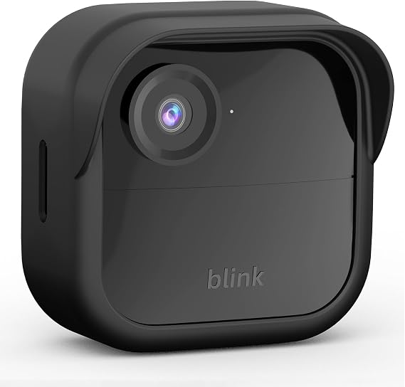 Silicone Skin Case/Cover for Blink Outdoor 4 (4th Gen)/2K+ Weatherproof Silicone Case with Brim for Full Camera Protection, Blink Outdoor 4/2K Smart Security Camera Accessories (Black, 1 Pack)
