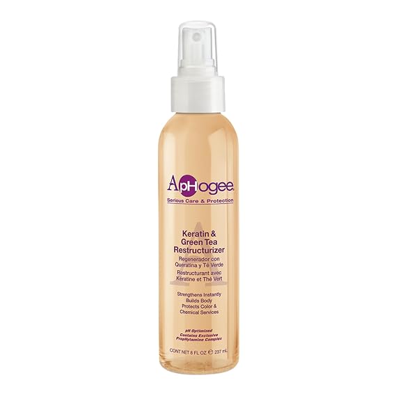 Aphogee Keratin and Green Tea Hair Restructurizer for Curly Hair (8 Fl Oz)