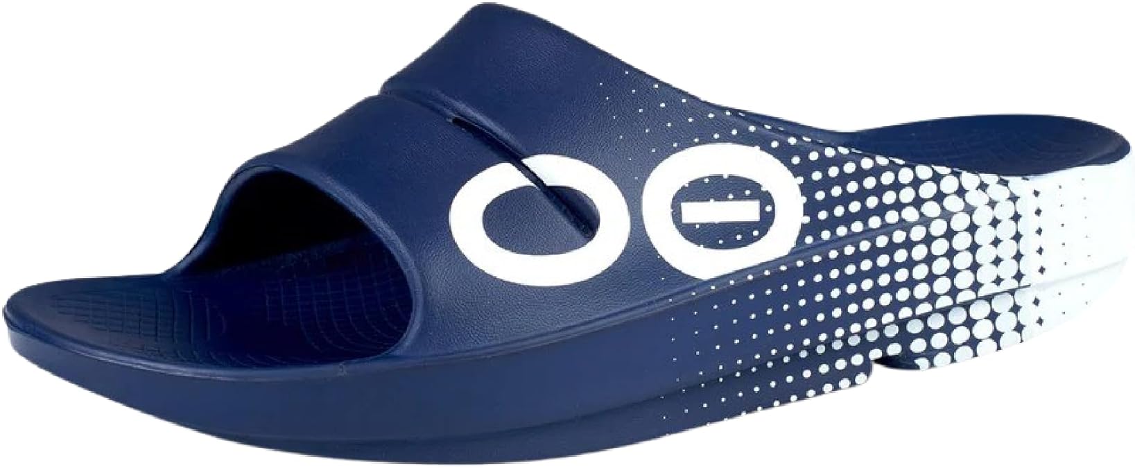 OOFOS Unisex OOahh Sport Slide Matrix Navy 5 Medium