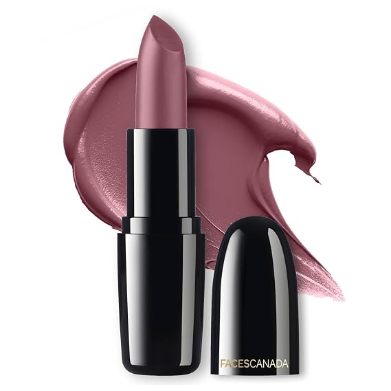 FACESCANADA Weightless Matte Lipstick - Plum Peach 06 | Lightweight, Long Lasting & Smudge Proof Lip Color | Rich Pigment, Hydrating & Non Drying Formula | 0.14 Oz (4g)
