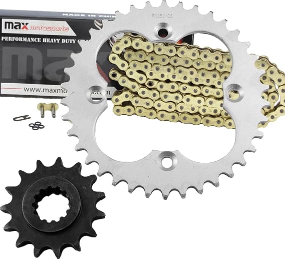 Max Motosports Gold O-Ring Chain Sprocket Kit Fits Honda TRX400EX Sportrax