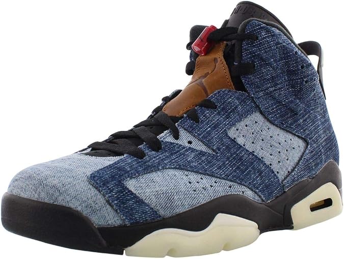 Jordan AIR Mens Air 6 CT5350 401 Washed Denim - Size 8.5